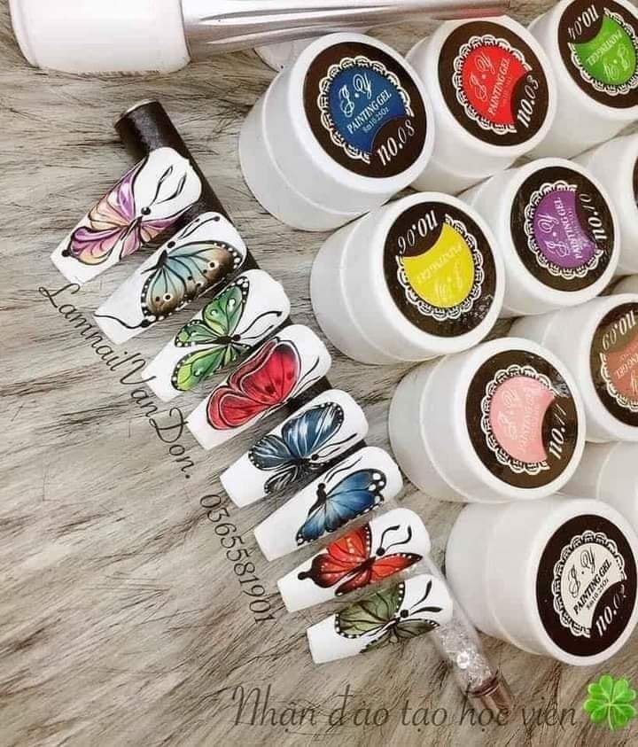 Gel vẽ nail , vẽ móng 12 màu siêu đặc