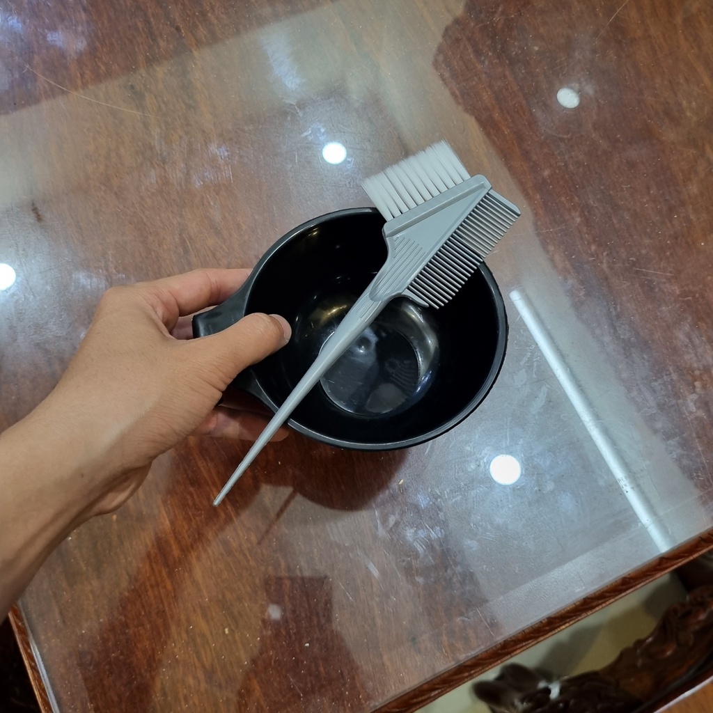 Chén Và Cọ Nhuộm Cao Cấp - [FreeShip Max] - Dụng Cụ Nhuộm Tóc ( Misaka store )