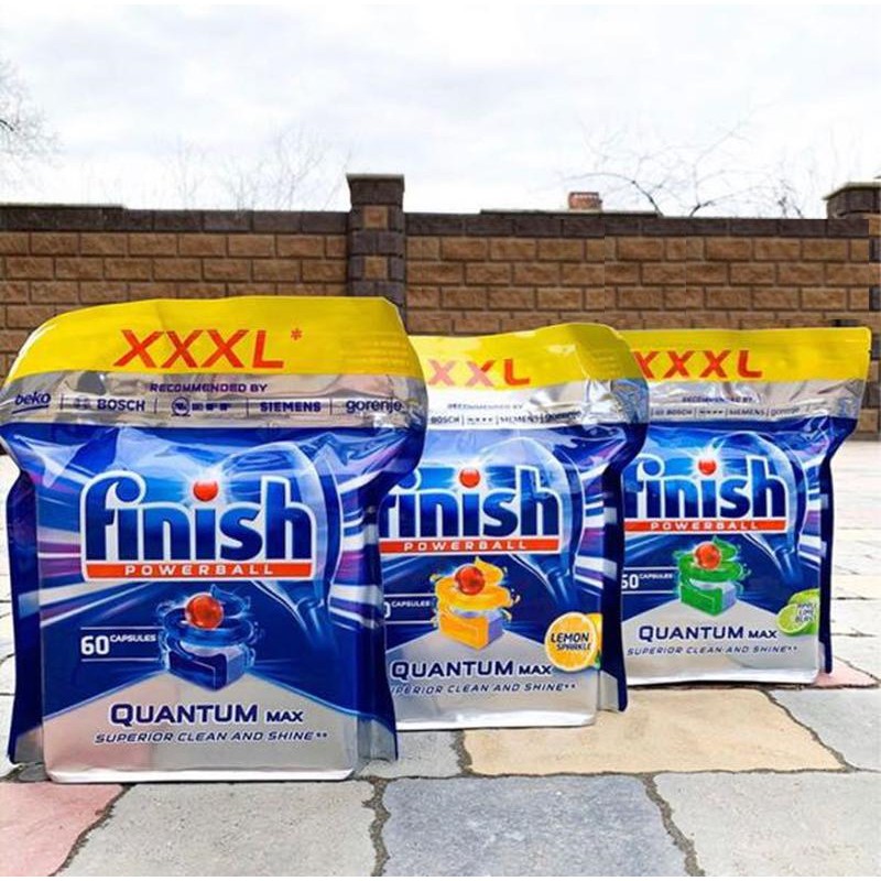 Viên rửa bát finish quantum max 60 viên - HANOIMART