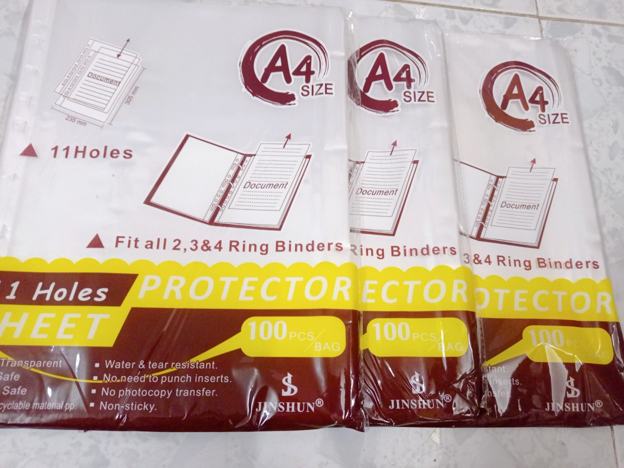 [giá siêu sốc ] Bìa lá lỗ A4 ( 1 xấp x 100 lá ) - VPP Đại Ngọc Thùy