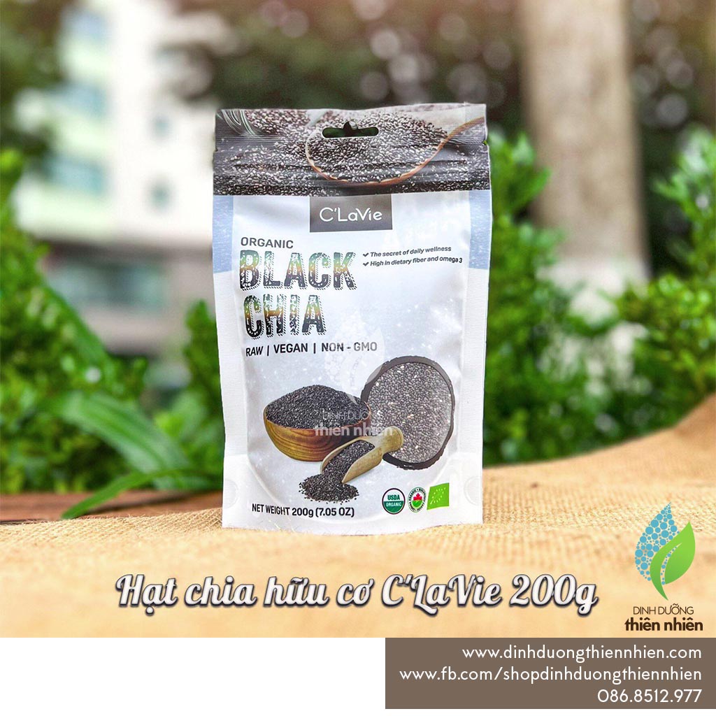 [200g] Hạt Chia Hữu Cơ C'Lavie Organic Chia Seed, 200g