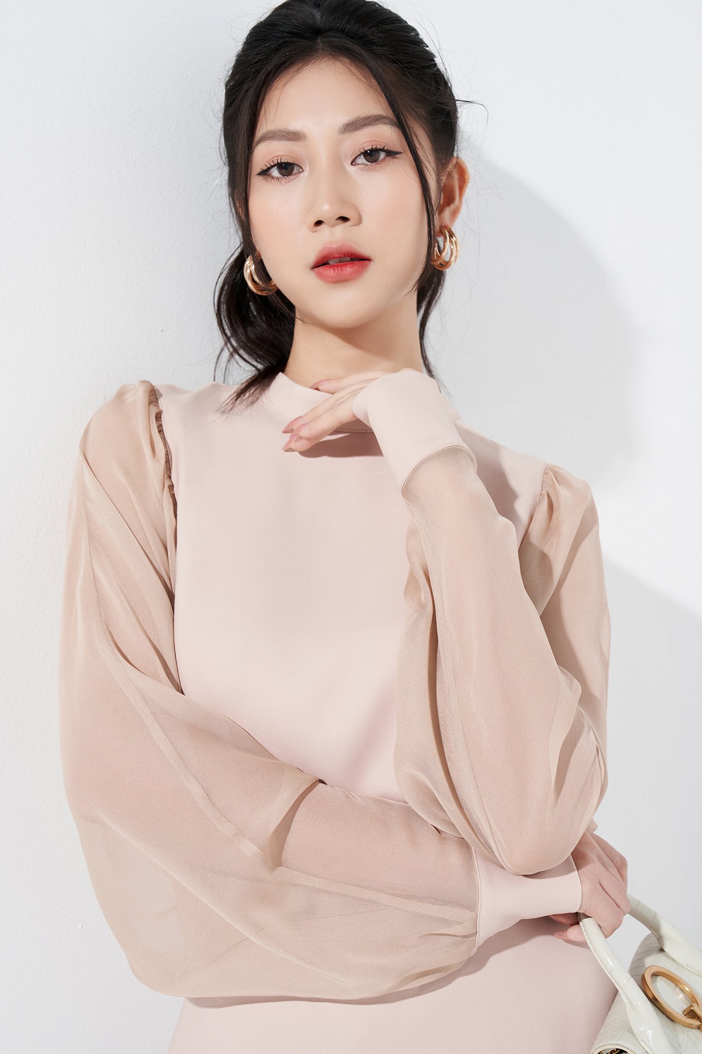 Chân váy lụa ngắn đuôi cá LADY ME by Eva de Eva 21ACVO010B