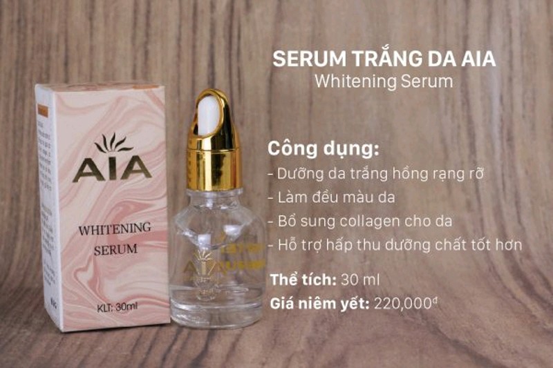 [HCM]Serum dưỡng trắng da AIA Whitening 30ml