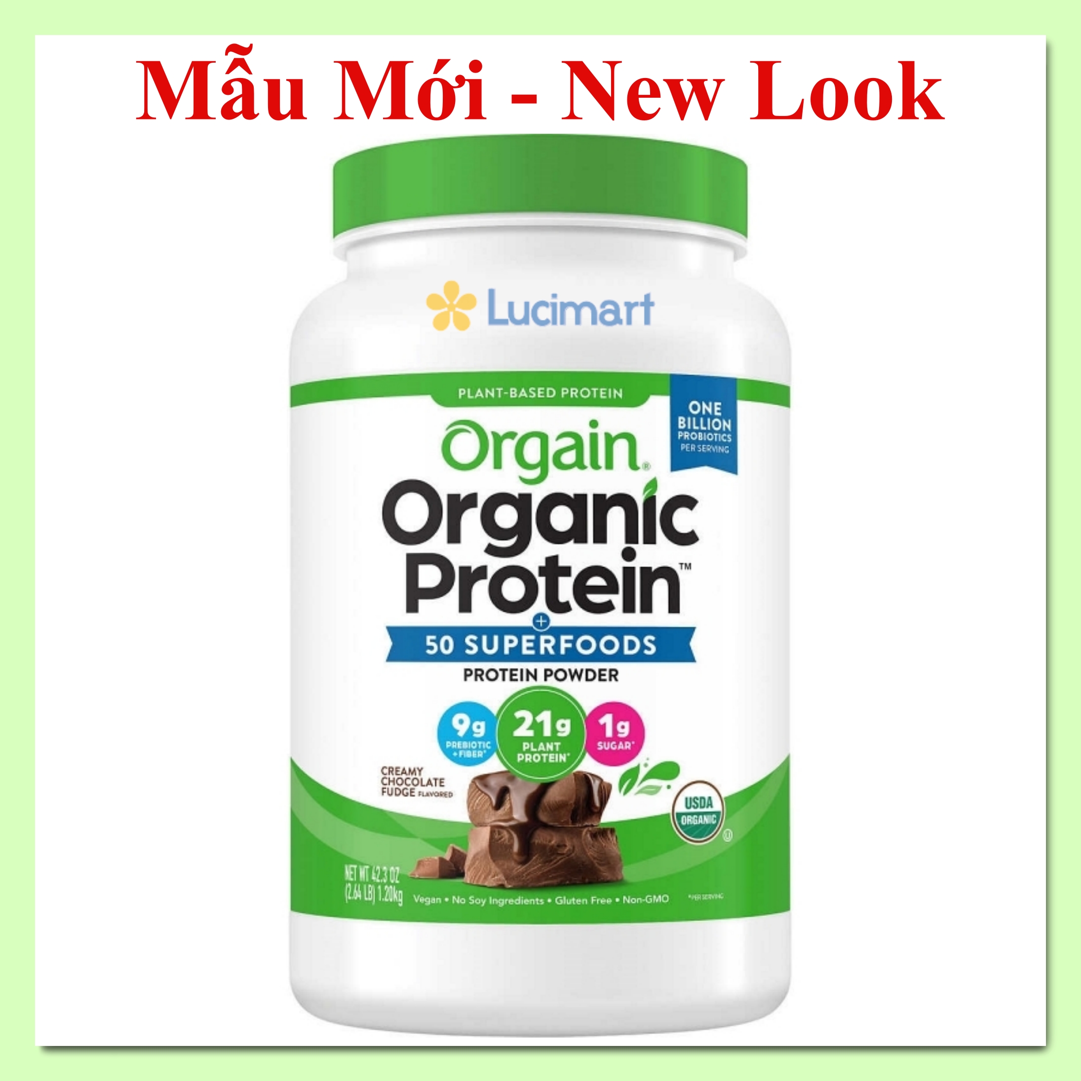HCMBột đạm Orgain Organic Protein Powder bột đạm thực vật hữu cơ + 50