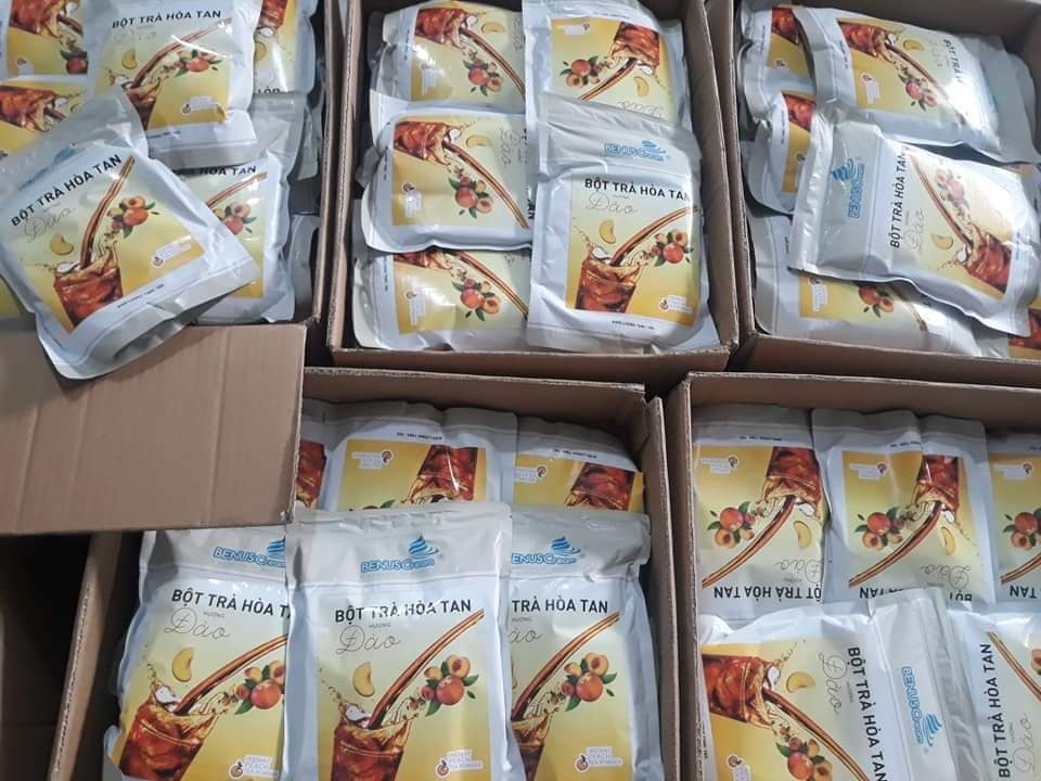 Bột Trà Hoà Tan Hương Đào Cao Cấp