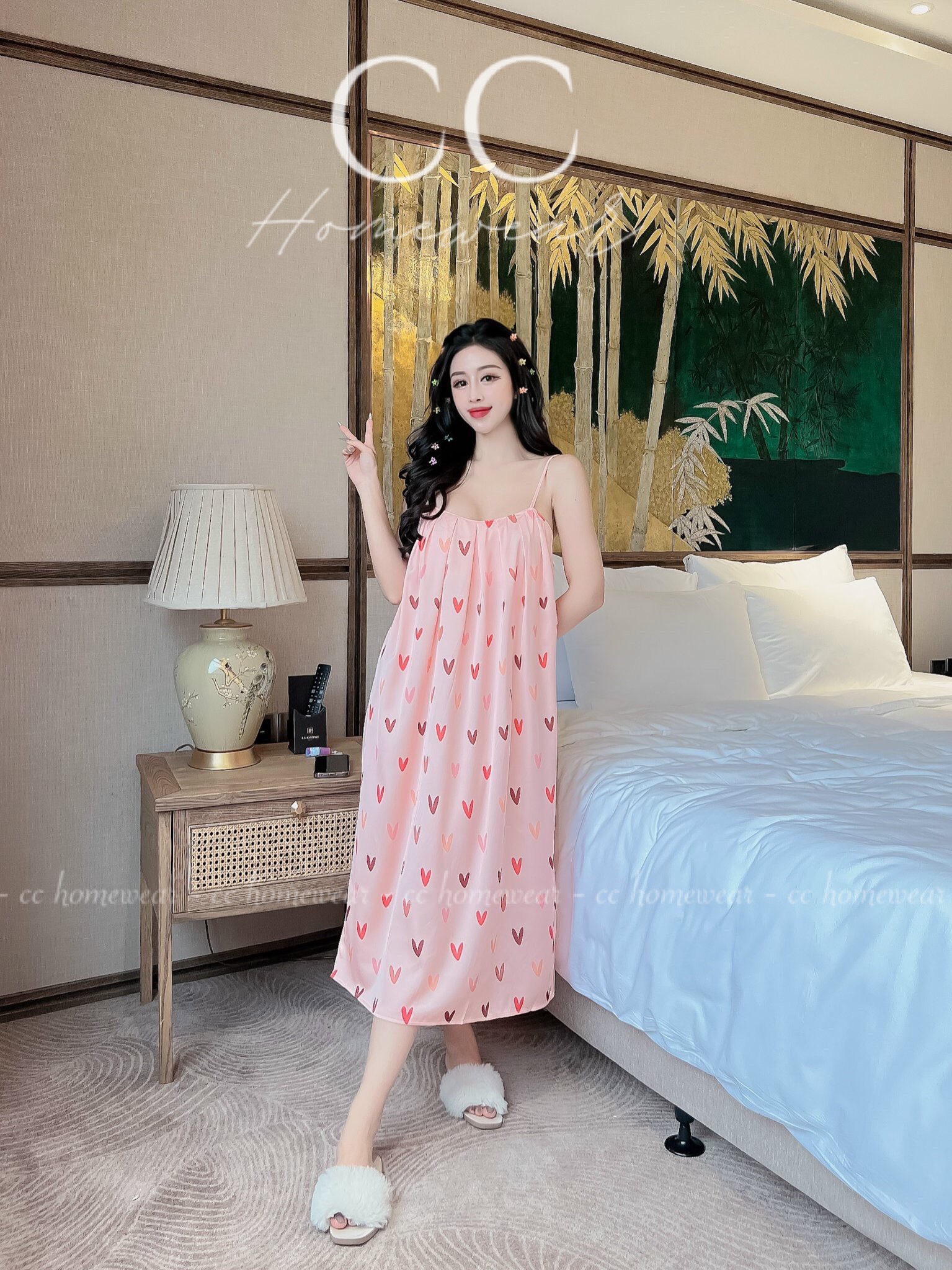 ĐẦM 2 DÂY XẾP LY D2DXL_CC Homewear