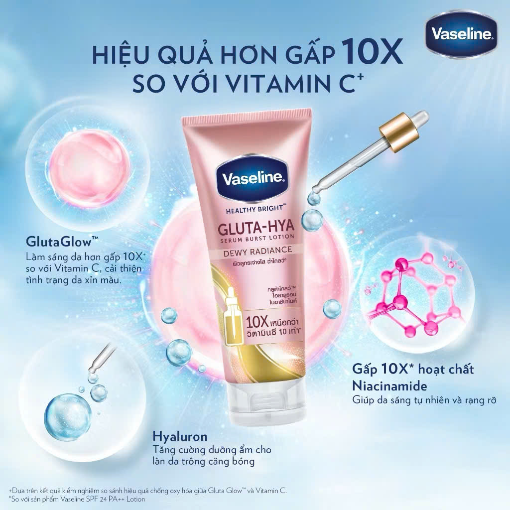 Sữa Dưỡng Thể VASELINE 10X Thái Lan 300ml