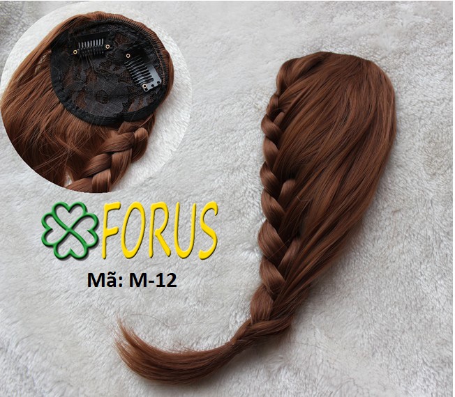 Tóc mái tết đuôi sam, tóc giả mái tết sam M12 💖FREESHIP💖 tóc giả nữ