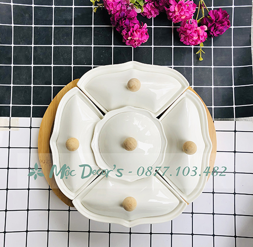 MUA KHAY MỨT 4 CÁNH HOA GỐM SỨ ĐẸP