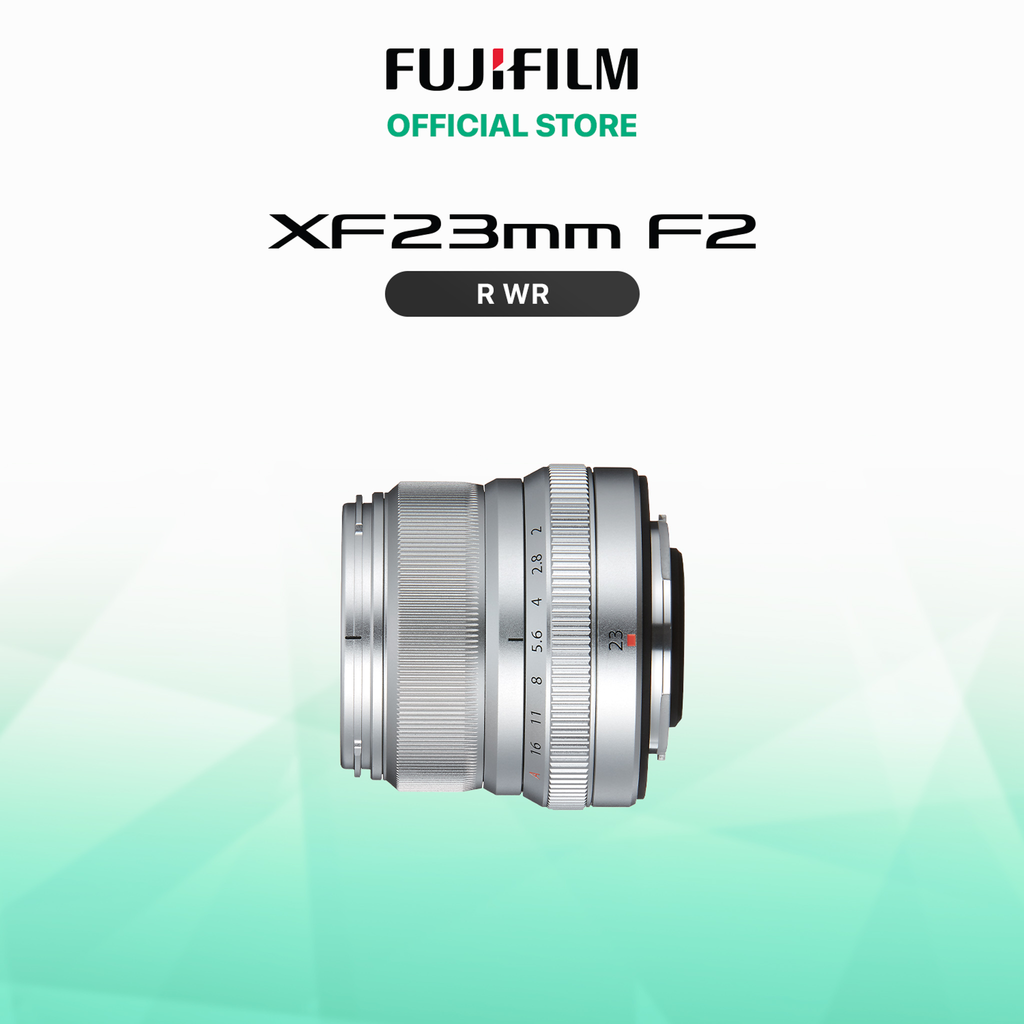 [Trả góp 0%]Ống kính Fujinon XF23mmF2 R WR (Đen/Bạc)