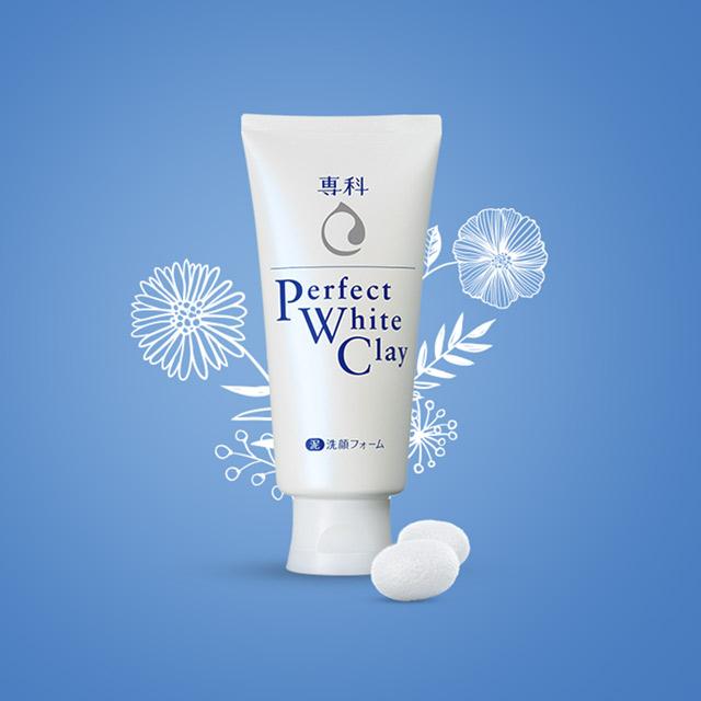 Sữa Rửa Mặt Đất Sét Trắng Senka Nhật 120g