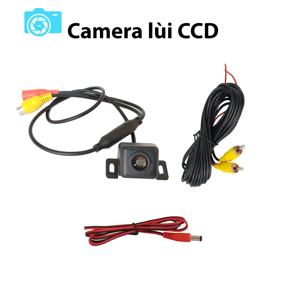 Camera lùi cho màn hình DVD, LCD, Android, chân kết nối AV, vỏ nhựa, hình vuông