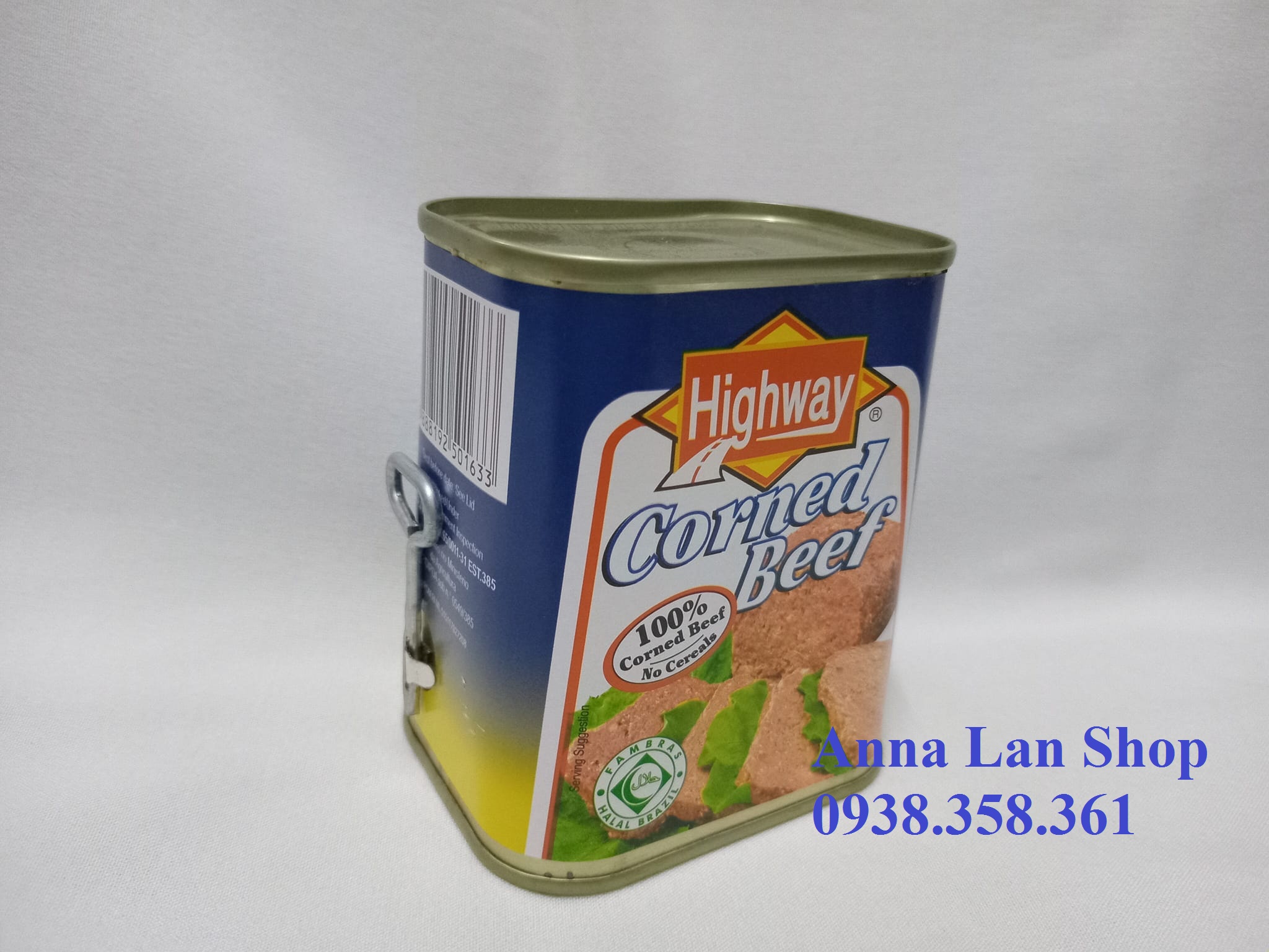Thịt bò hộp Highway Corned Beef Brazil (340g) (date 7/28)