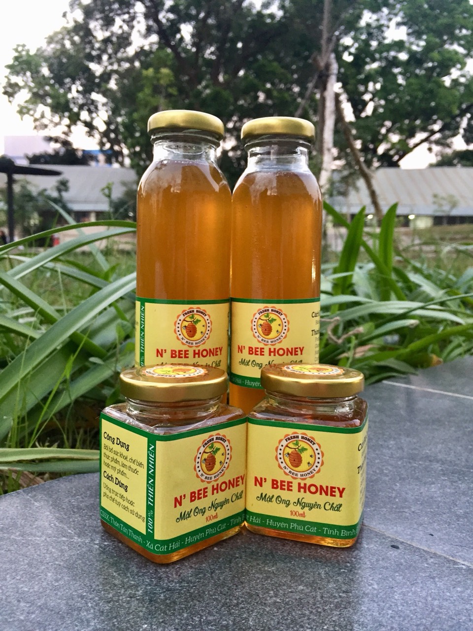 Mật ong nguyên chất Núi Bà - chai 350ml