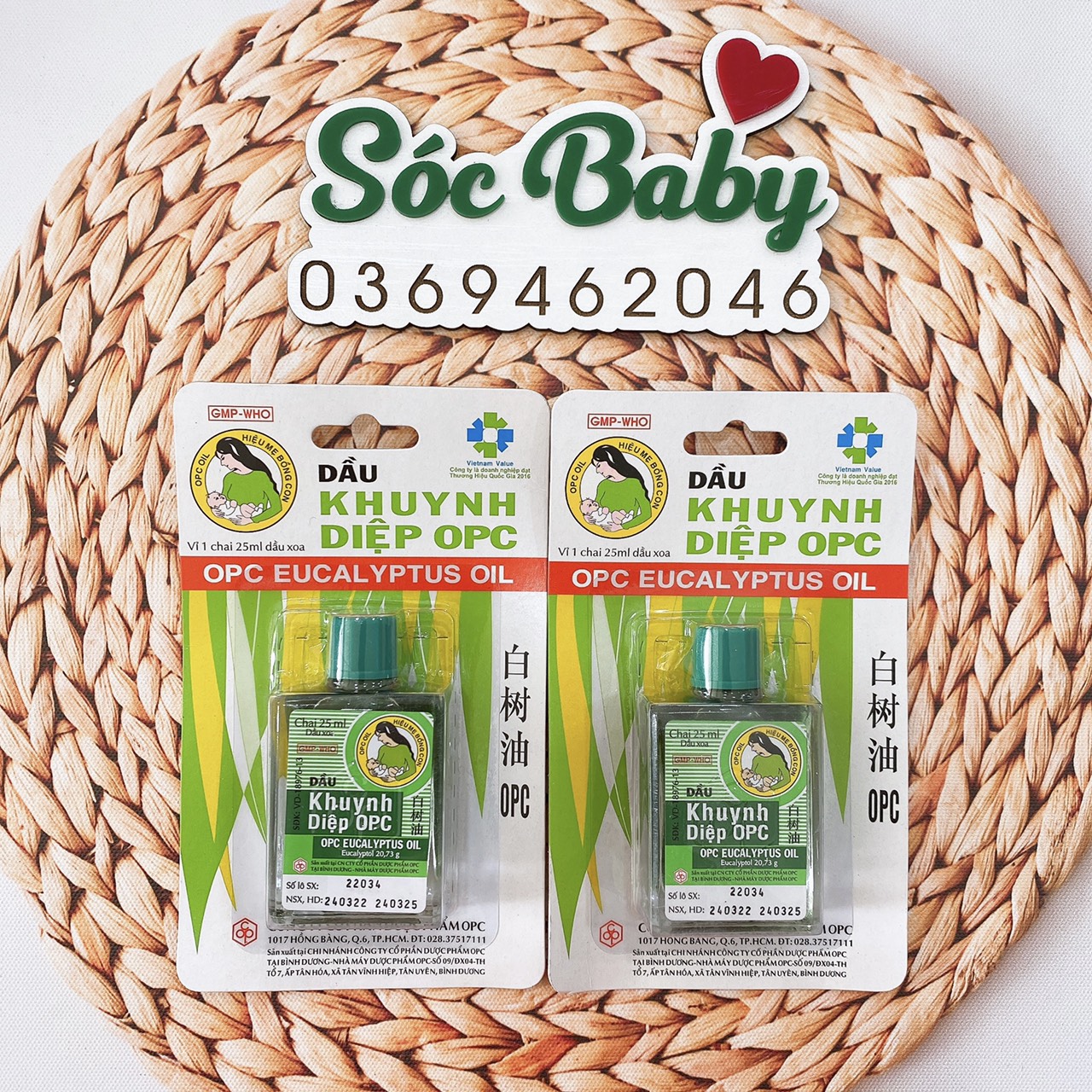 Dầu khuynh diệp OPC 25ml dùng cho trẻ từ sơ sinh