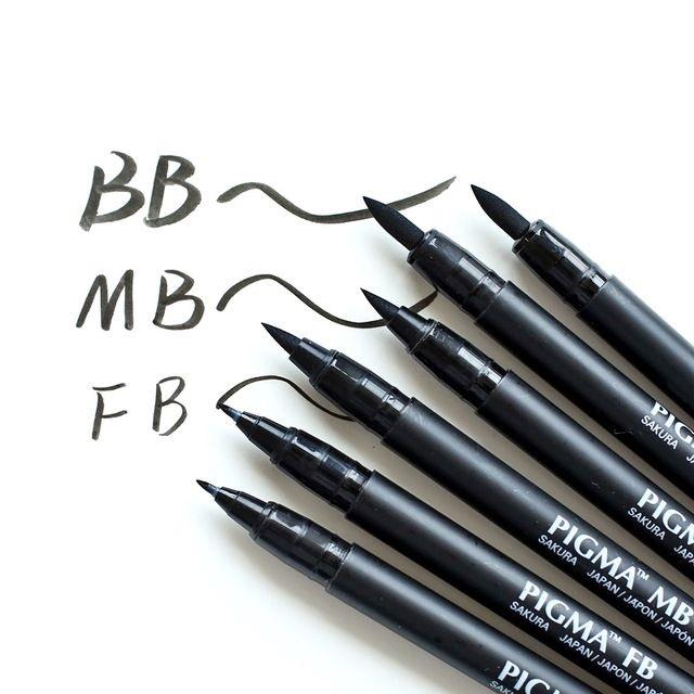[HCM]BÚT CỌ SAKURA PIGMA BRUSH (ĐẦU TRÒN NHIỀU NÉT)