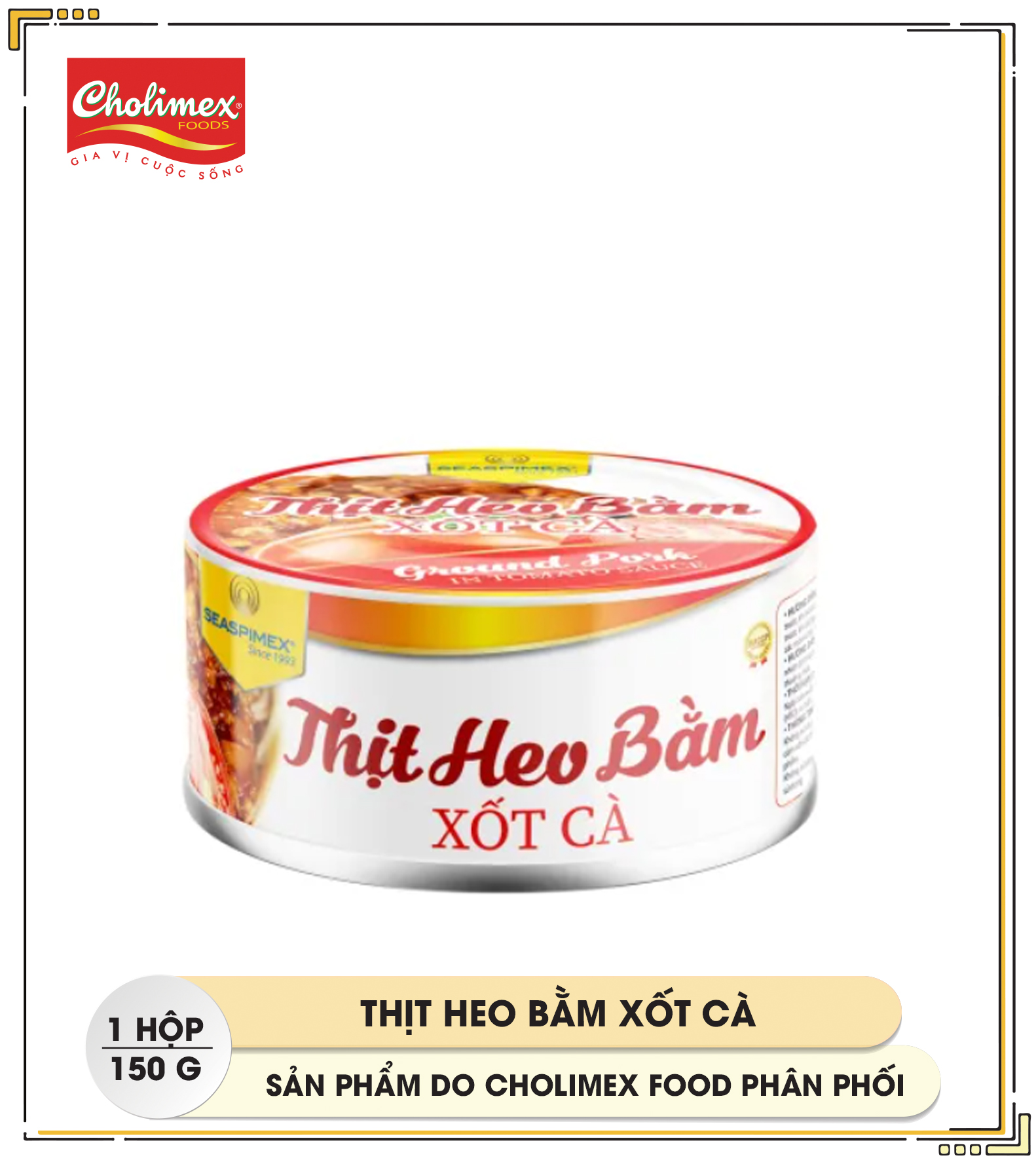Thịt heo bằm xốt cà Seaspimex 150g