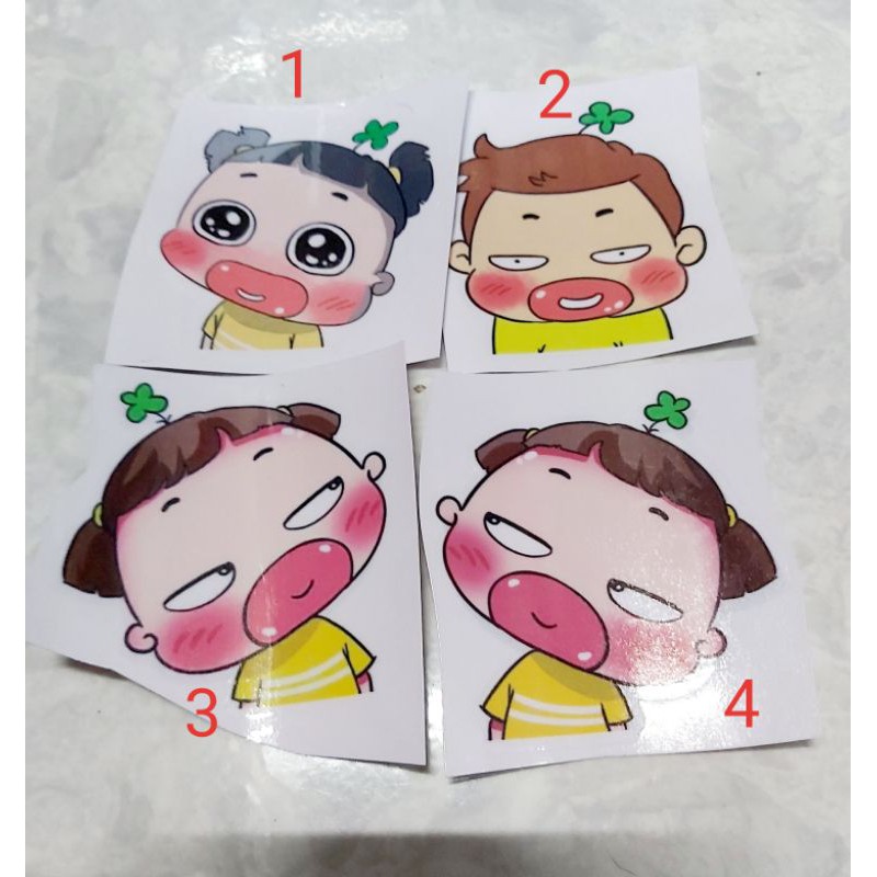 Combo 1 Tem Decal BST Quỳnh Aka 3 Dán Xe Nón, ĐT, Xe