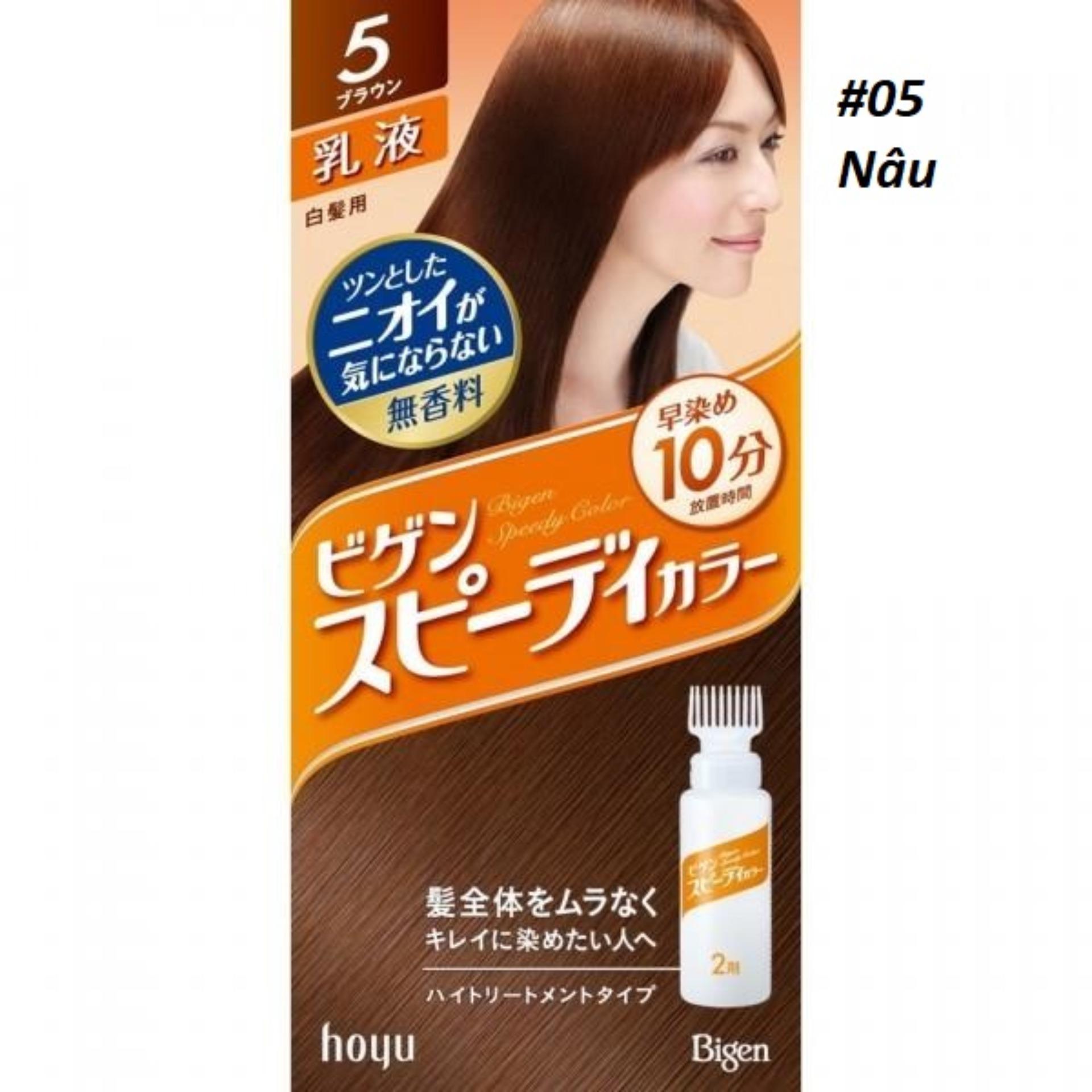 Thuốc nhuộm tóc bigen nhật bản #05 màu nâu phủ bạc