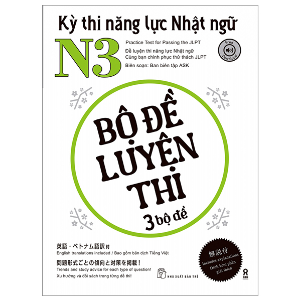 Fahasa - kỳ thi năng lực nhật ngữ n3 - bộ đề luyện thi