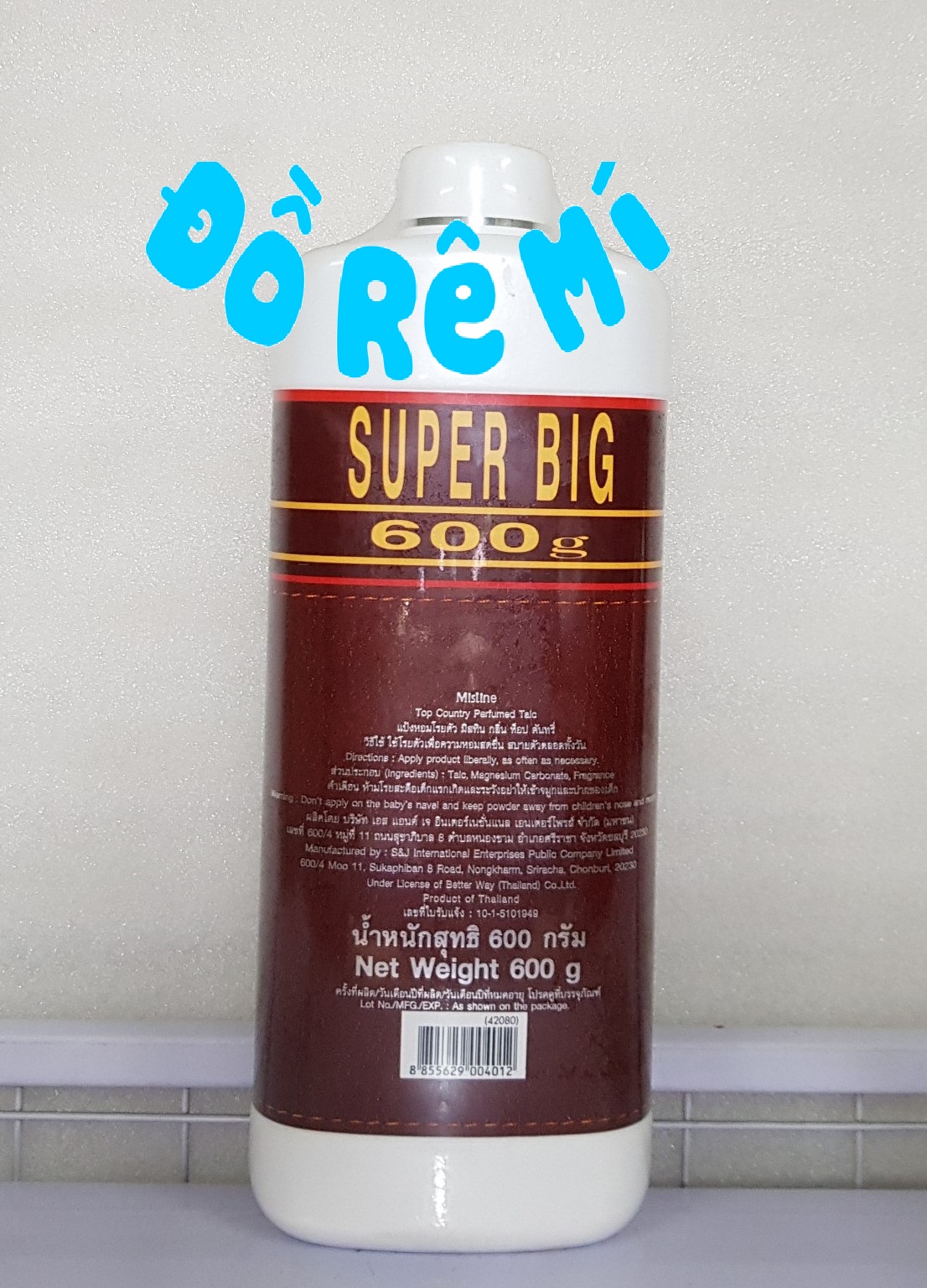 [HCM]Phấn thơm Top Country Supper big 600gram Thái Lan