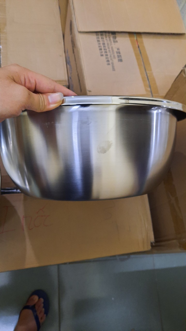 Chậu inox cao cấp, đường kính 34cm