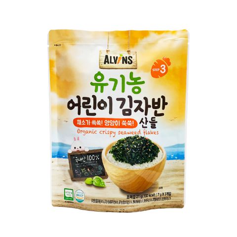 Rong biển rắc cơm hữu cơ Alvins Hàn Quốc - 21gr