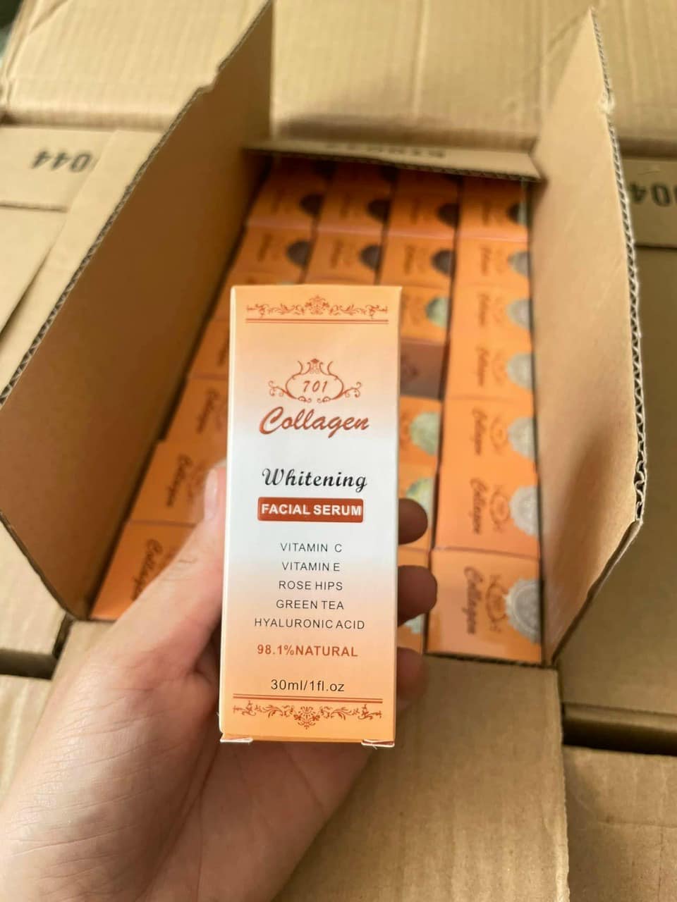 Serum collagen plus vit e dưỡng trắng căng da