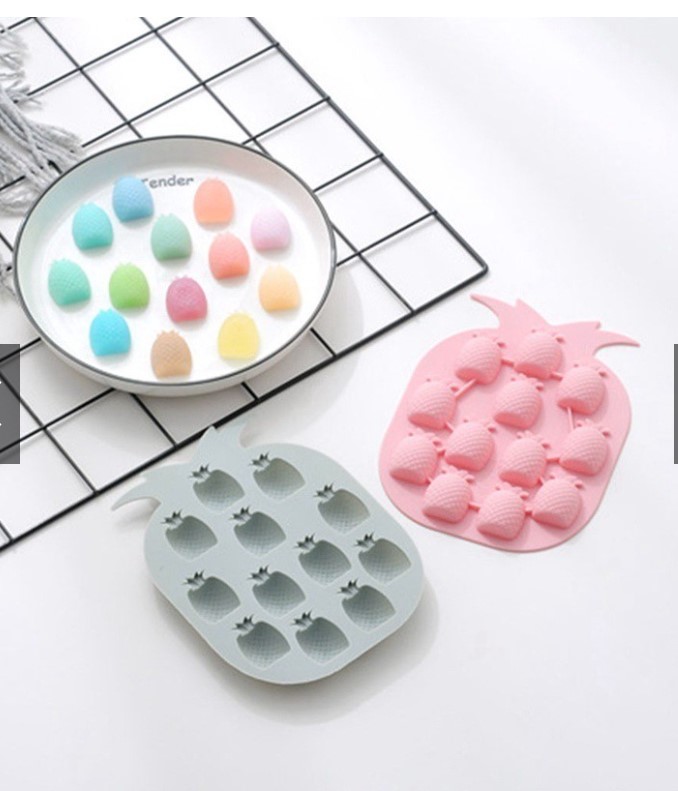 Khuôn silicon 12 quả dứa