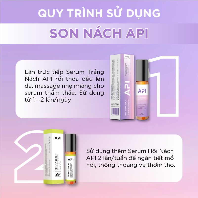 Lăn nách API Serum giảm thâm khử mùi nách API Mee Natural