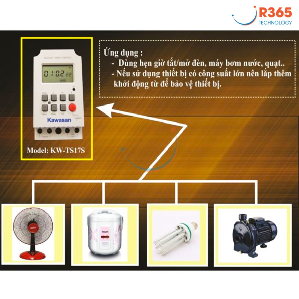 [HCM]Công Tắc Hẹn Giờ – Timer Hẹn Giờ Điện Tử TS17S