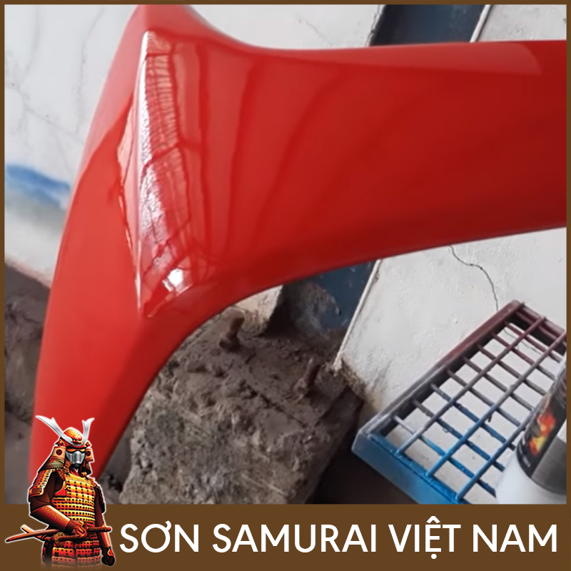 Sơn samurai đỏ nổi bật - Combo sơn màu đỏ 23 sơn xịt samurai