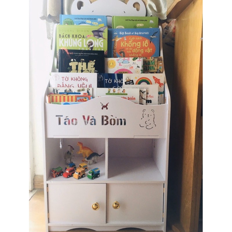 Kệ sách gấu tủ đồ cho bé (2 size)