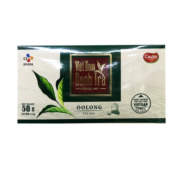 Trà ô long túi lọc thường cầu tre - hộp 25 gói