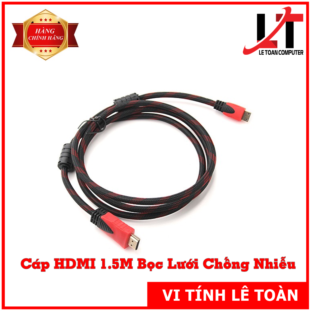 Dây cáp hdmi 1.5m bọc lưới chống nhiễu