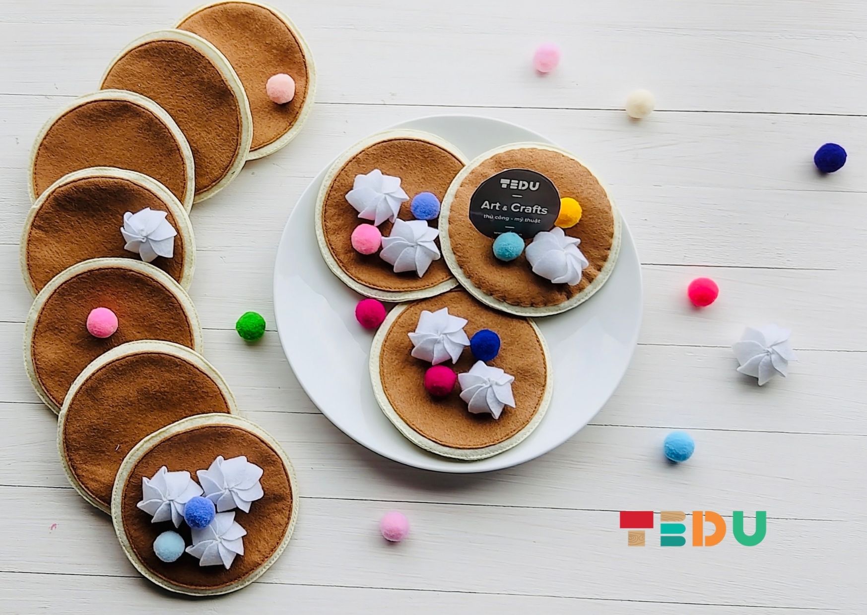 Combo Pancake - Đồ chơi an toàn vải nỉ Tedu