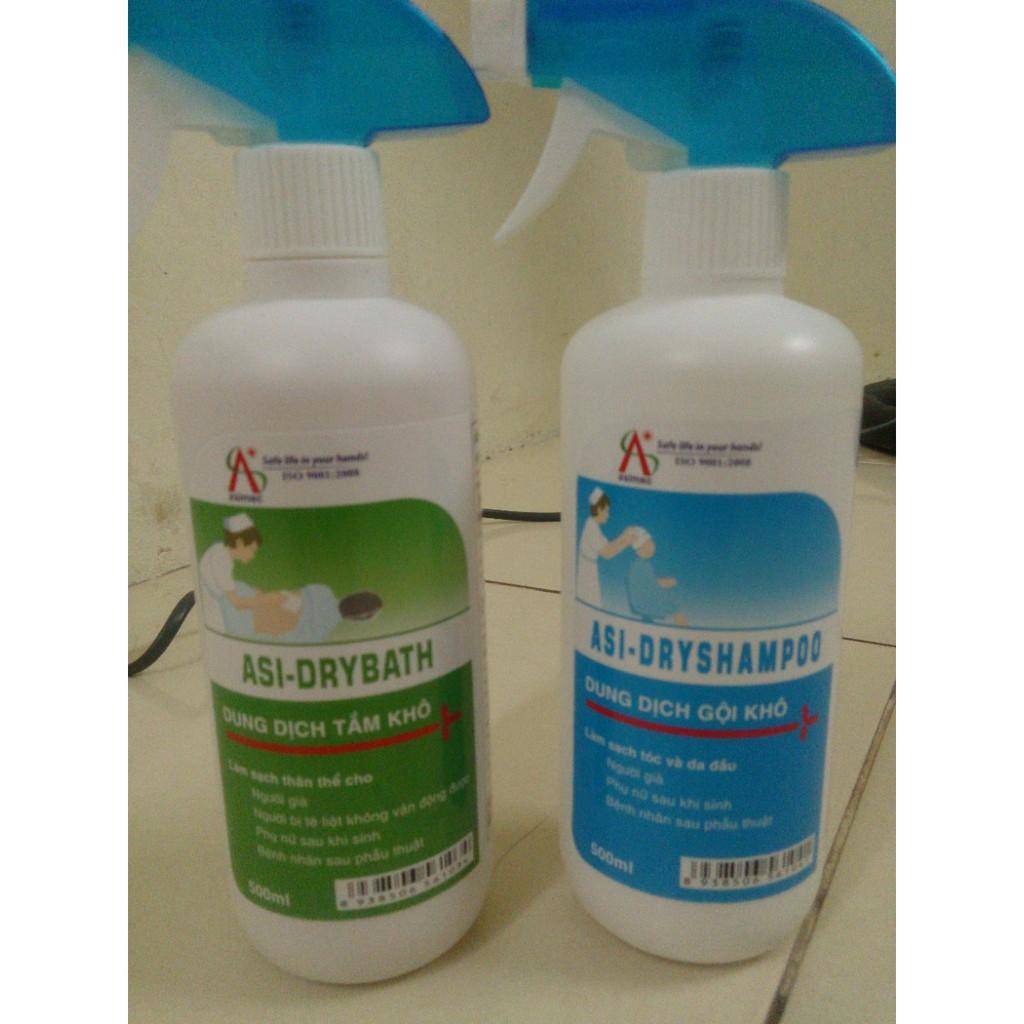Dung dịch tắm , gội khô asimec asi dryshampoo