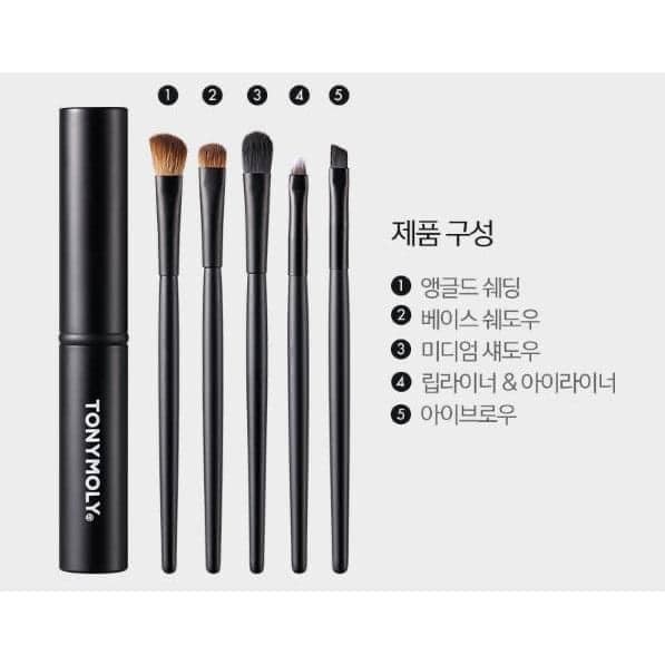 Bộ cọ trang điểm mắt 5 cây Tonymoly Make Up Brush Set