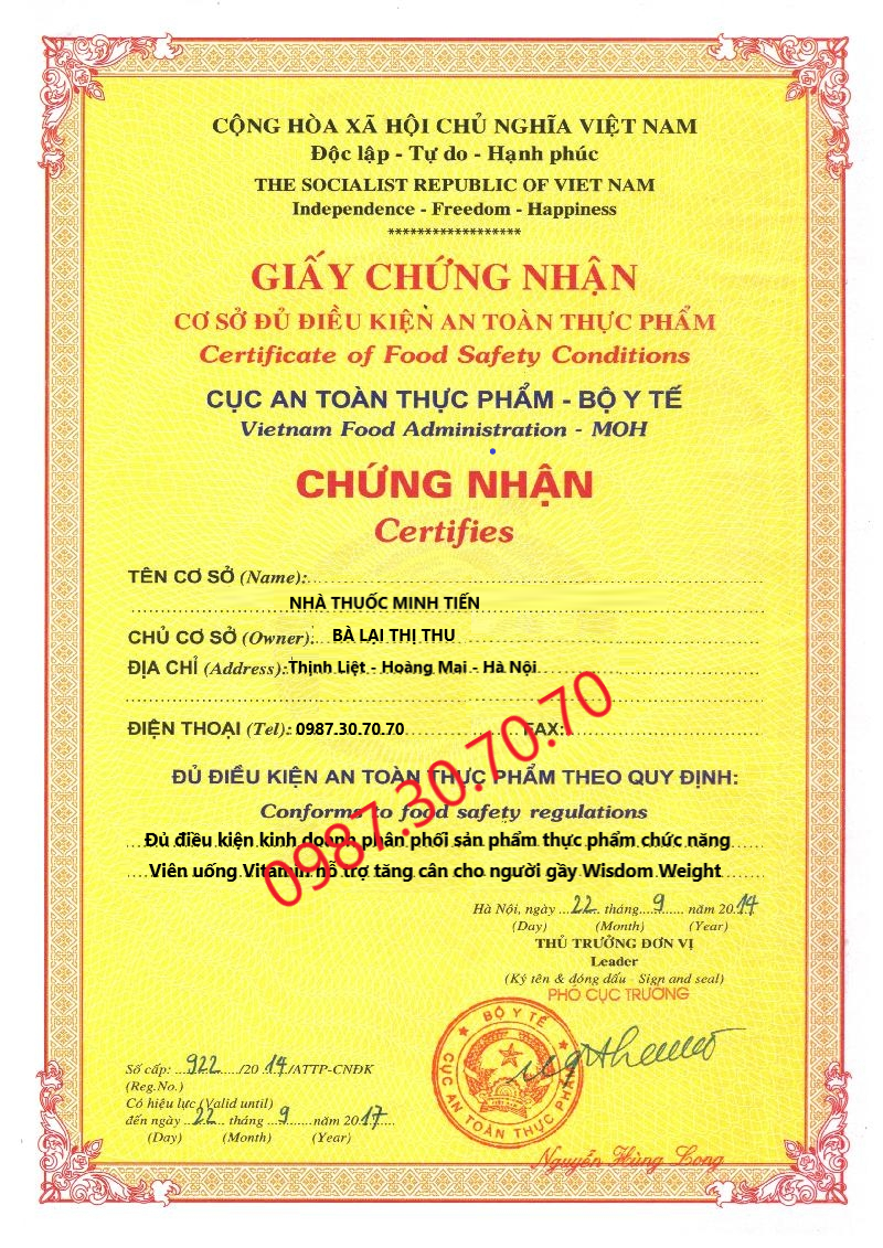 THUỐC TĂNG CÂN WISDOM WEIGHT