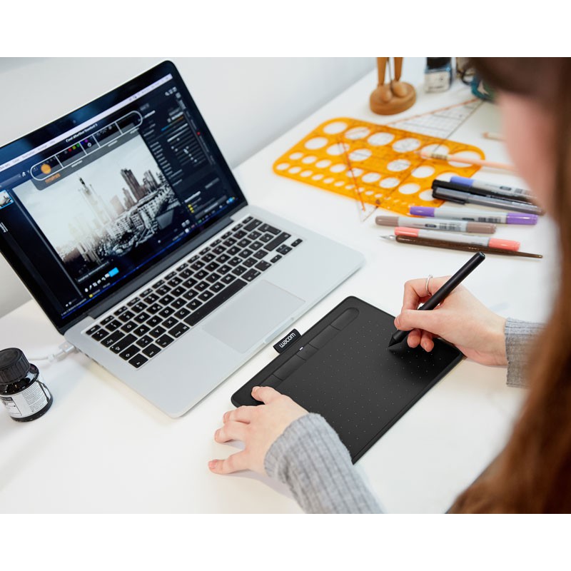 Bảng vẽ Wacom Intuos, Small Bluetooth - Pistachio (CTL-4100WL/E0-CX)