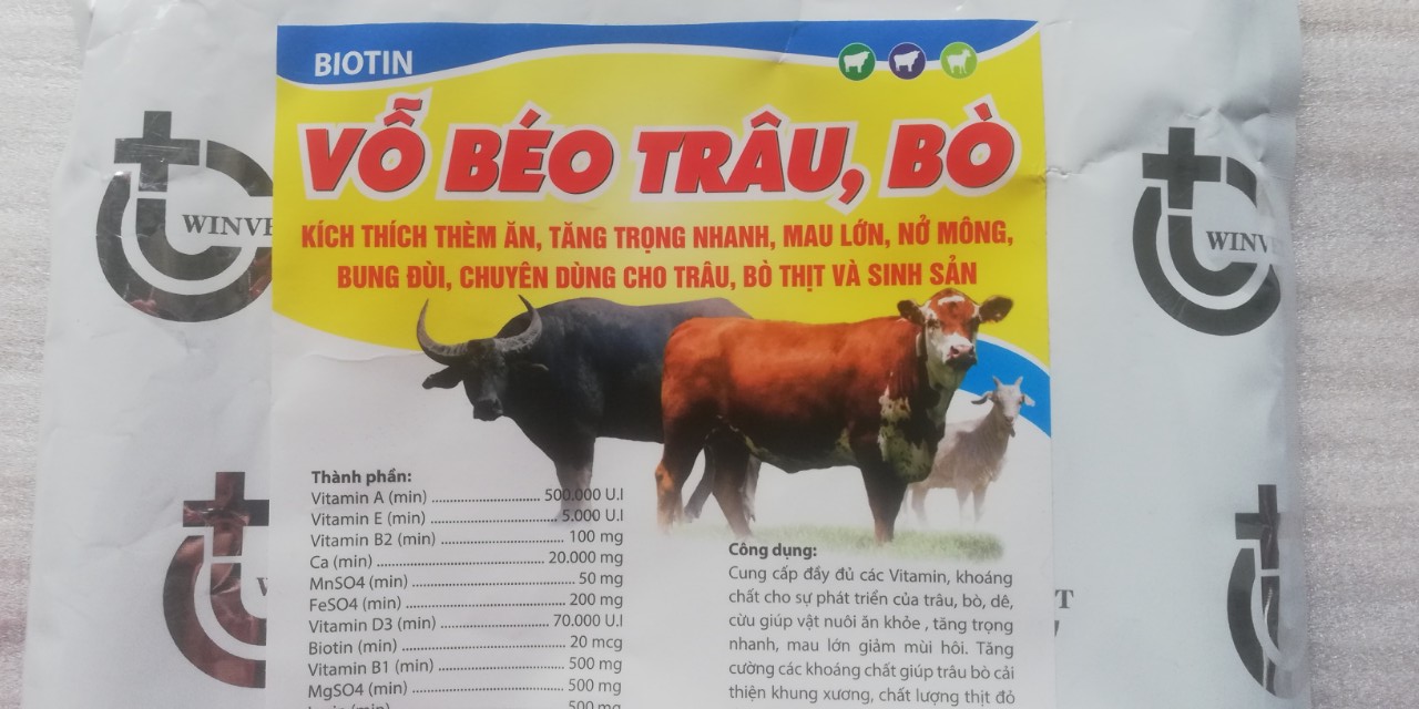 VỖ BÉO TRÂU, BÒ (1 KG/GÓI)