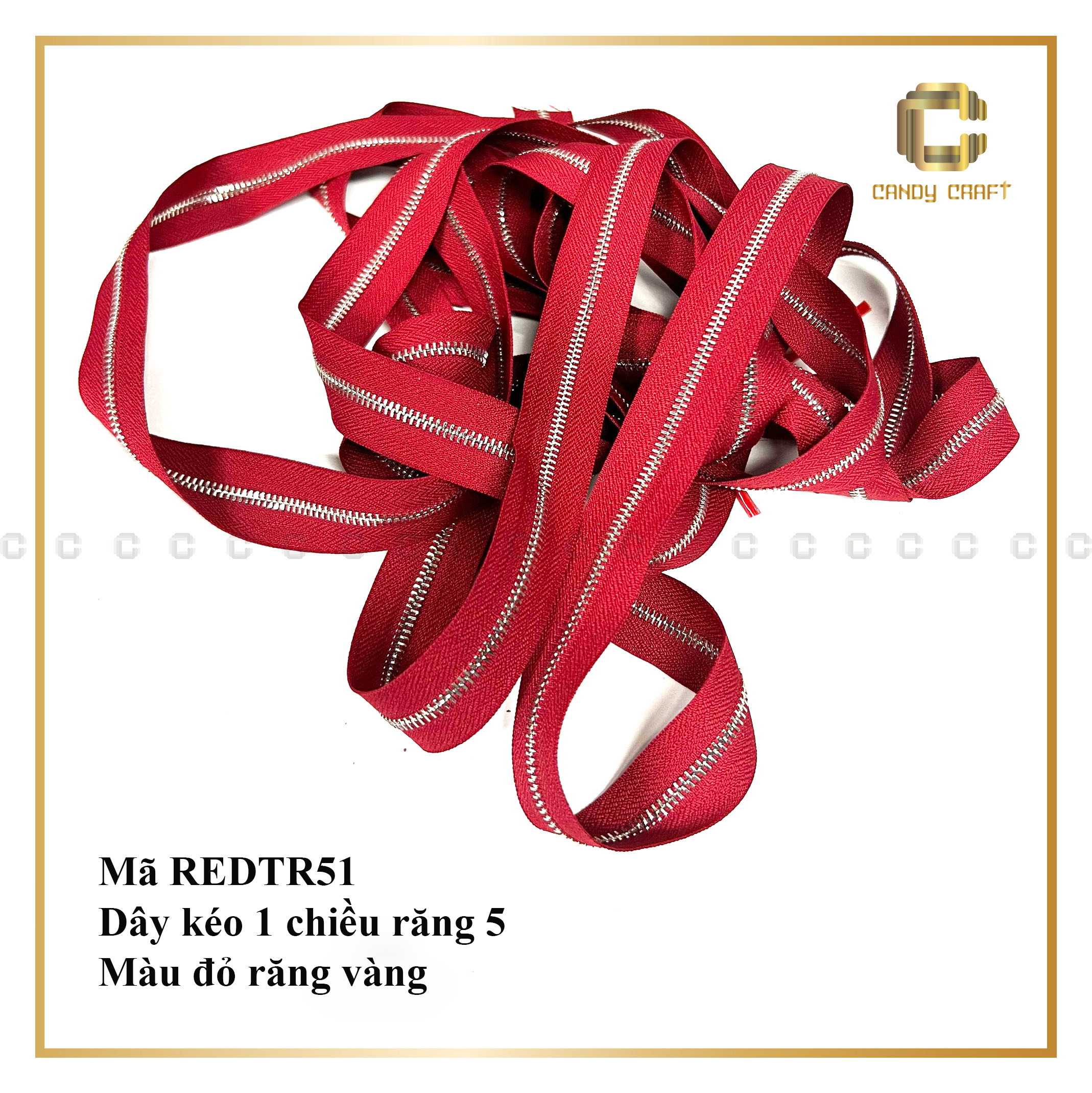 [HCM]Dây kéo 1 chiều răng 5  (chưa kèm đầu khóa) - phụ kiện làm túi xách