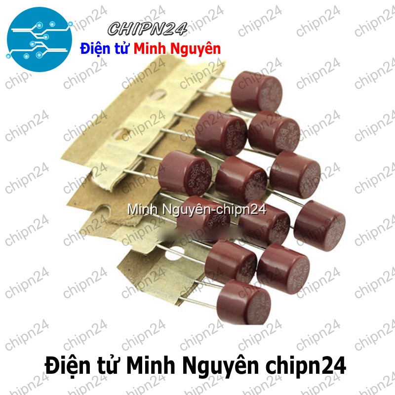 [2 cái] (K449) Cầu Chì Tròn 3.15A 250V 8x8mm (T3.15A250V 382) - HH003442