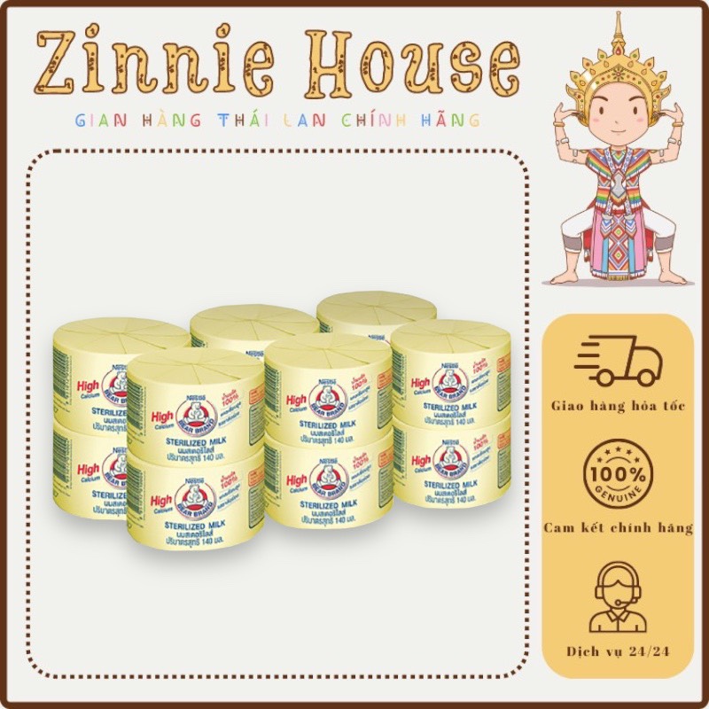 Sữa gấu nestle thái lan 140m - hũ lùn