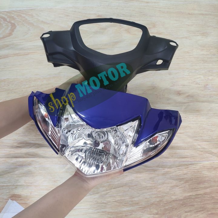 [ 3 MÓN ] Đầu C110 phanh ĐĨA xe SIRIUS , kèm pha đèn ,gáy