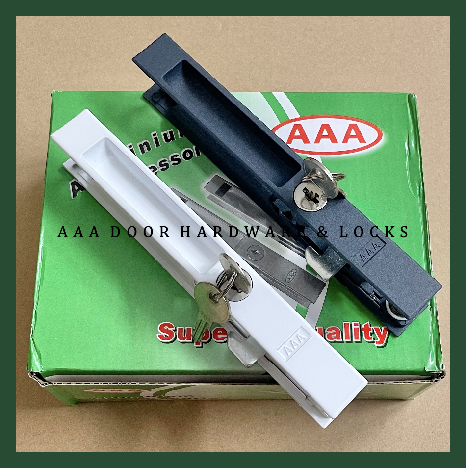 [AAA] Khoá cửa lùa kính (Khoá lùa Tay âm liền cửa nhôm)