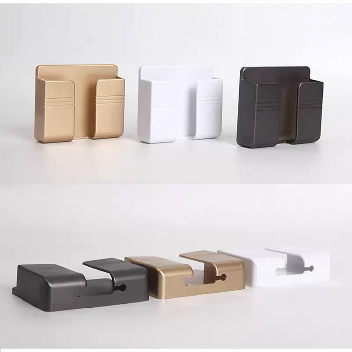 Giá đỡ điện thoại dán tường, kệ đựng remote điều khiển có sẵn miếng dán tường,Giá đỡ điện thoại khi sạc tiện dụng