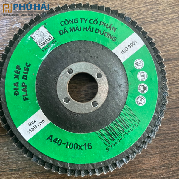 Đá nhám xếp a40 mác xanh hải dương