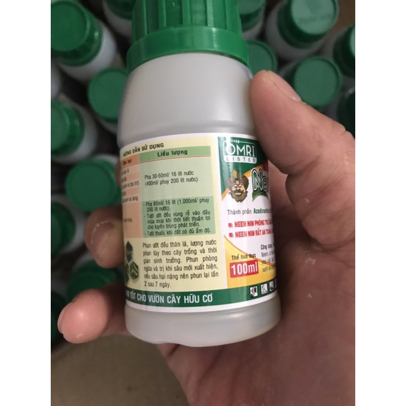 Phân bón dầu neem hữu cơ phòng trừ các loại sâu rệp