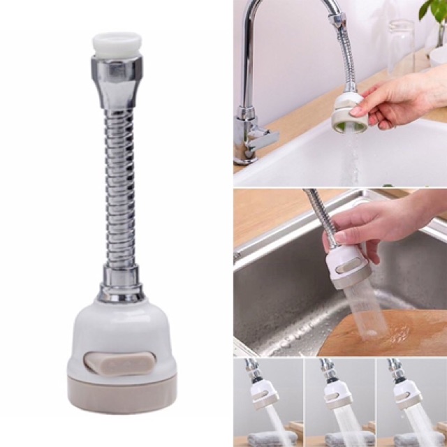 [GIÁ SỐC] Đầu vòi rửa chén bát tăng áp, điều hướng xoay 360 độ, 3 chế độ, tiết kiệm nước, phù hợp với nhiều loại vòi